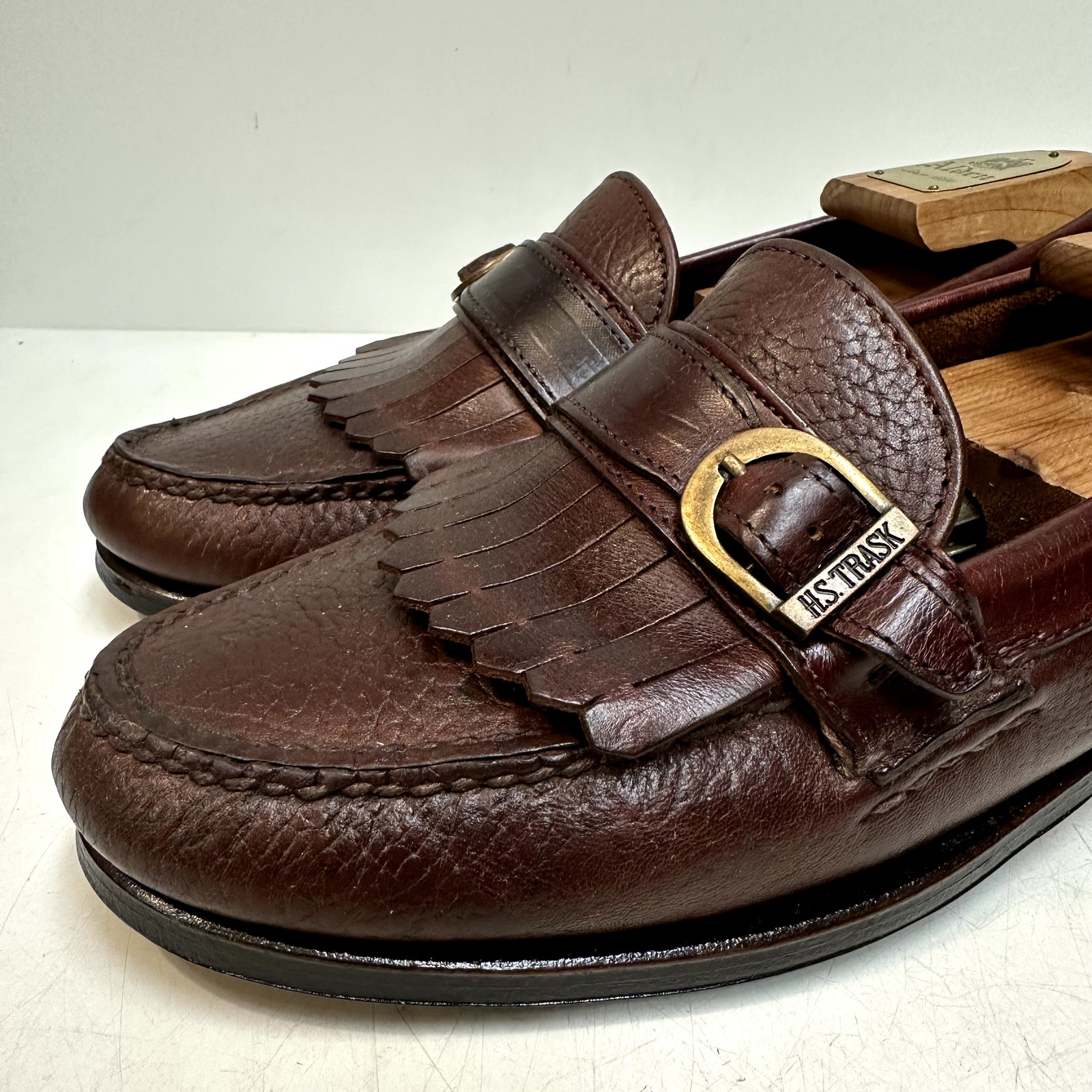 Vguc Rancourt & Co. X H.S. Trask Buckle Loafer Kiltie Made In Maine Usa 9.5 D — image 6 of 8